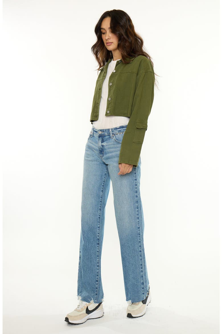 Frankie Low Slung Baggy Wide Jeans, Alternate, color, Medium Wash