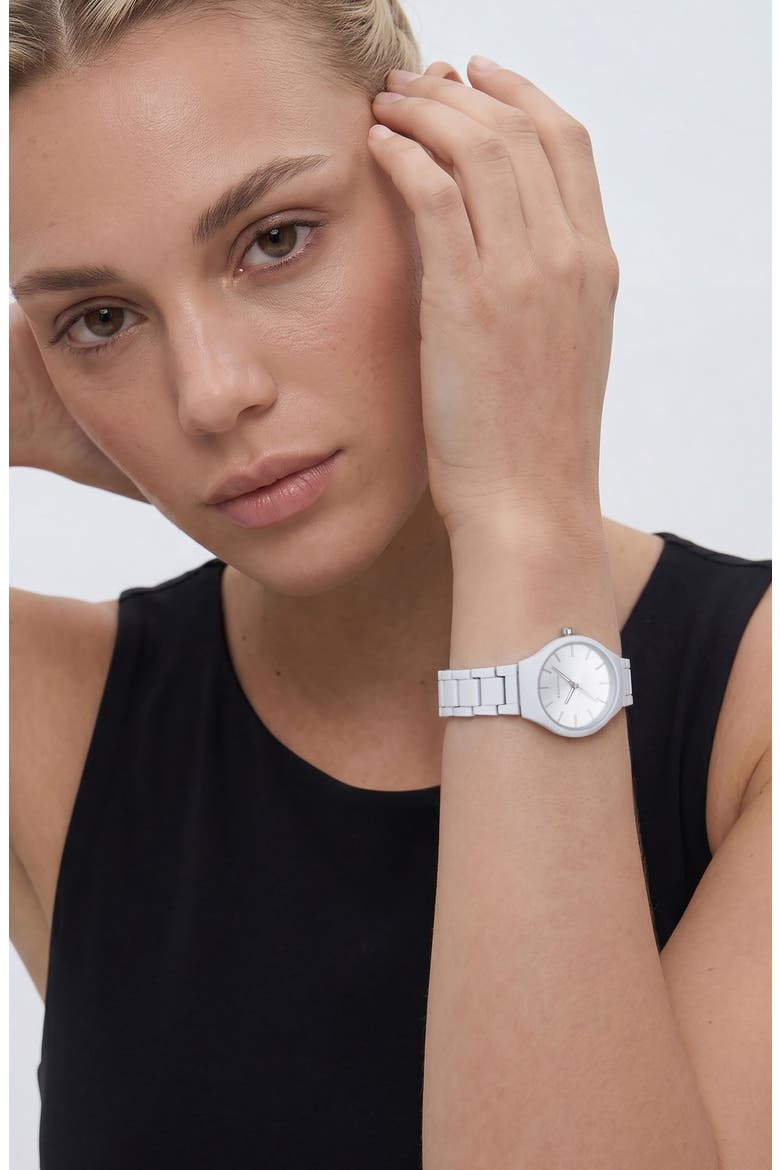 Stockholm Bracelet Watch, 34mm, Alternate, color, WHITE