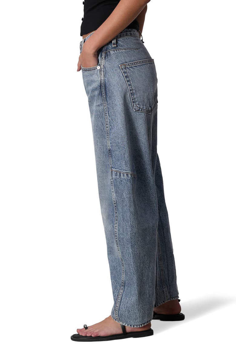 rag & bone Charlie High Waist Barrel Jeans, Alternate, color, Harmony