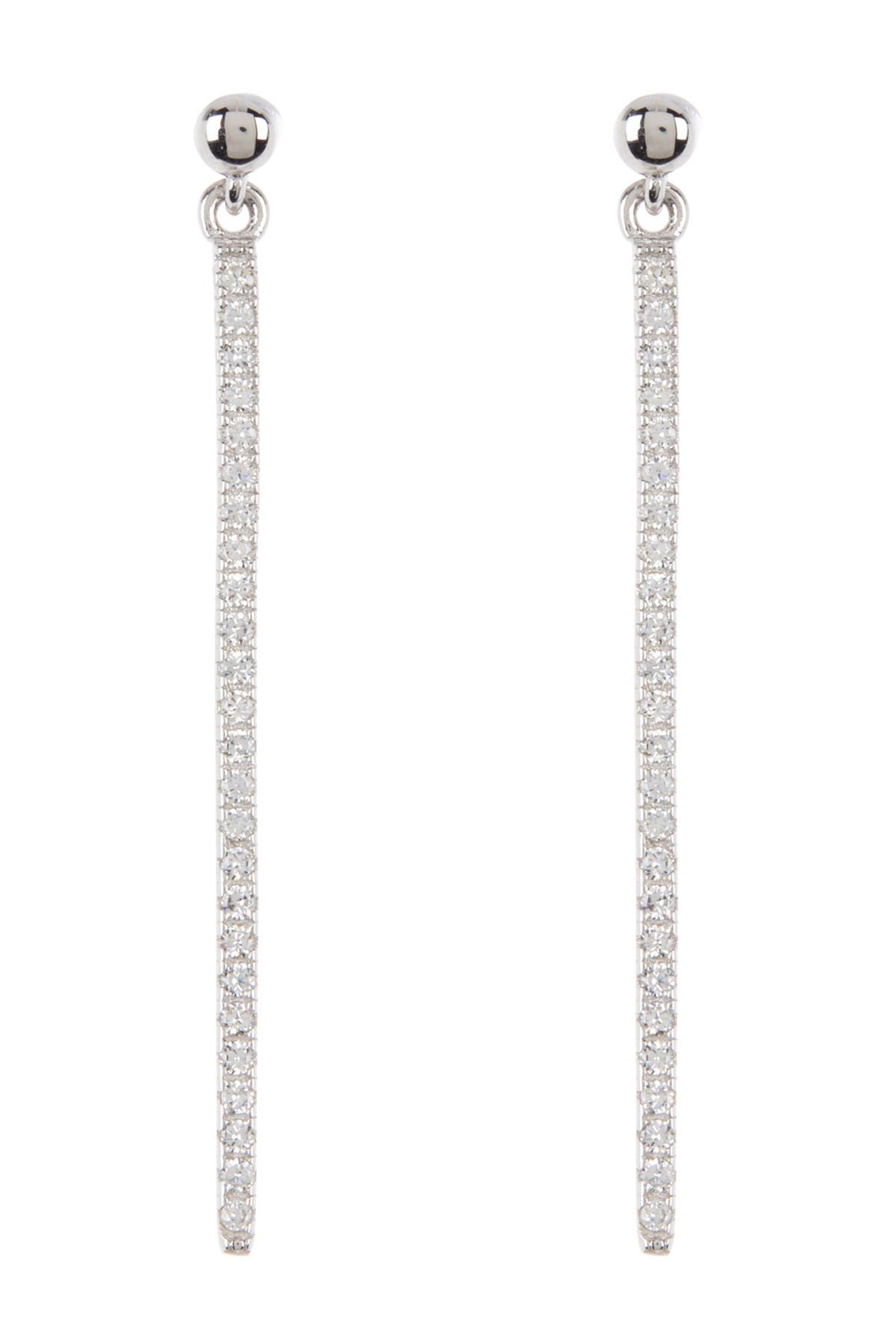 Adornia Swarovski Crystal Drop Bar Earrings