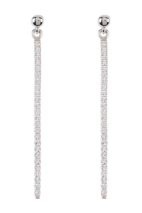 Swarovski Crystal Drop Bar Earrings