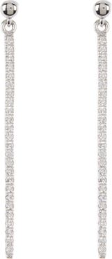 Adornia Swarovski Crystal Drop Bar Earrings