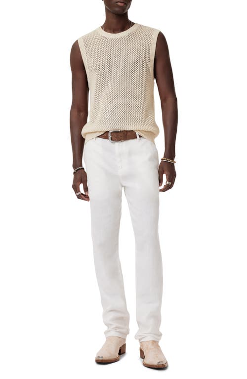 JOHN VARVATOS JOHN VARVATOS AUGUSTO CHUNKY WOOL & LINEN SWEATER VEST