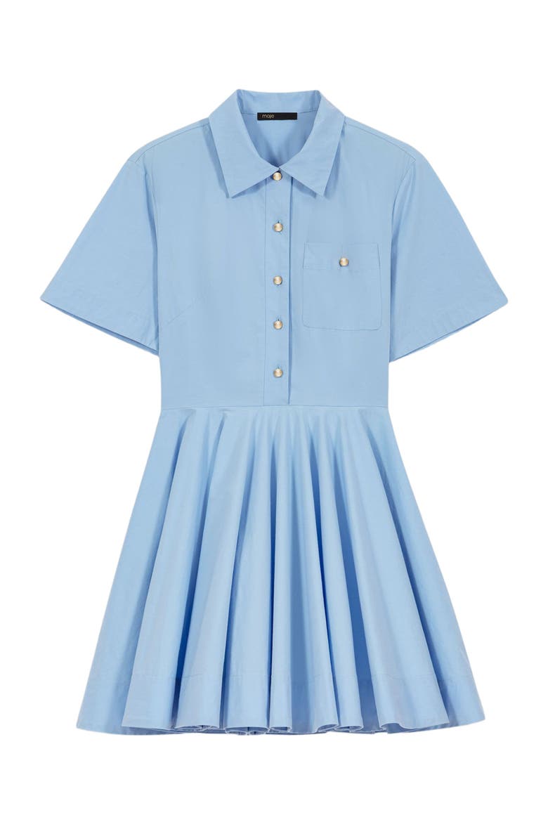 Flared shirt dress, Alternate, color, Blue sky