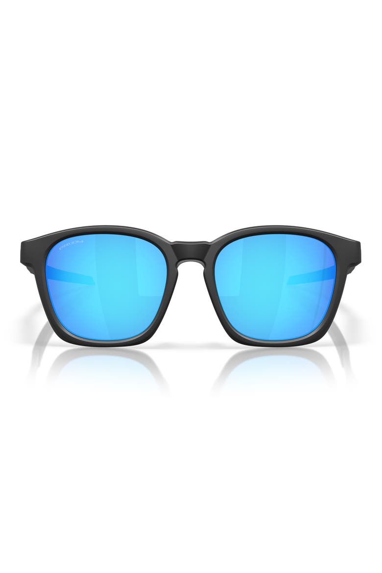 Gender Inclusive Shackle 52mm Square Sunglasses, Main, color, MATTE BLACK / PRIZM SAPPHIRE