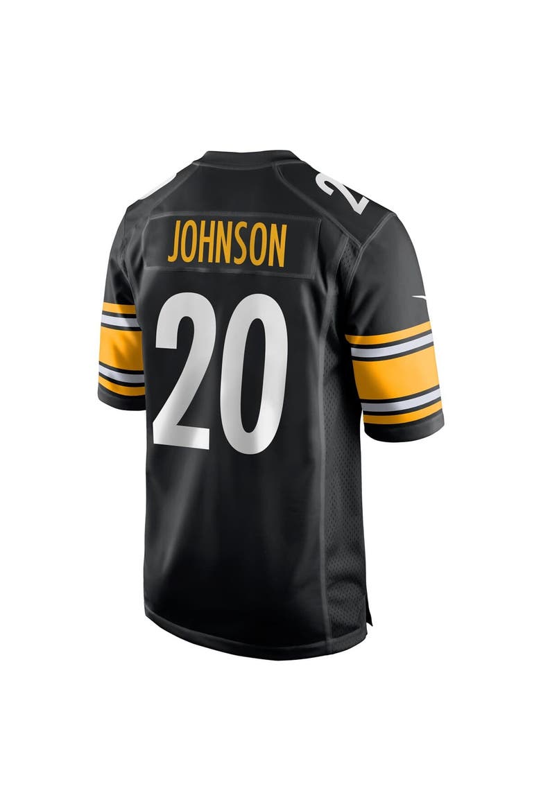 Men's Nike Kaleb Johnson  Black Pittsburgh Steelers Team Game Jersey, Alternate, color, Black