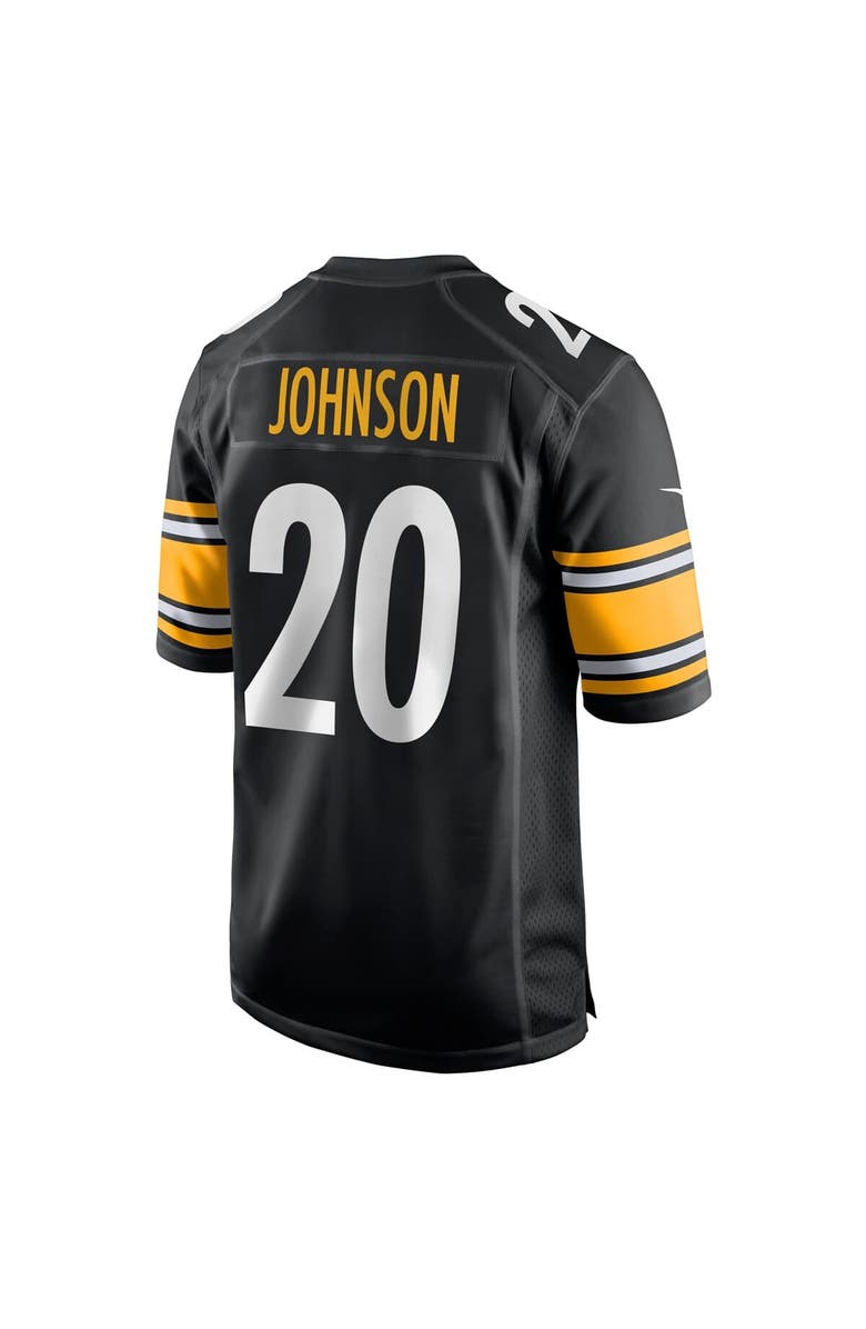 Nike Men's Nike Kaleb Johnson Black Pittsburgh Steelers Team Game Jersey, Alternate, color, Black