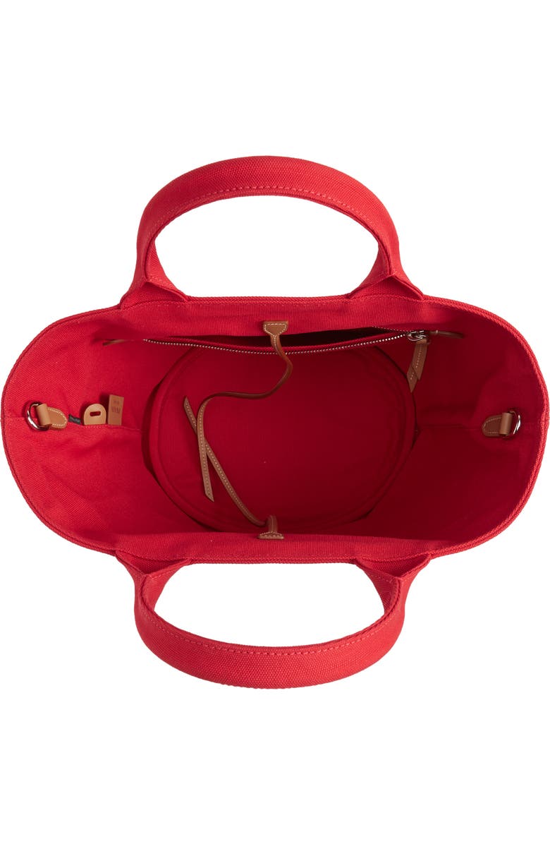 Prada Canapa Round Canvas Tote, Alternate, color,