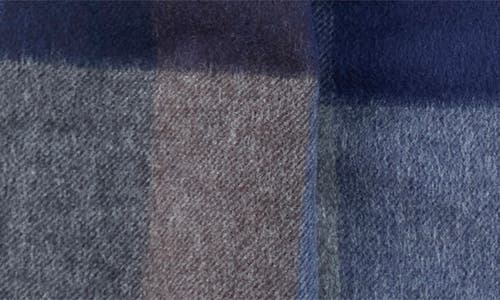 Bruno Magli Buffalo Plaid Double Face Silk & Cashmere Blend Scarf In Multi