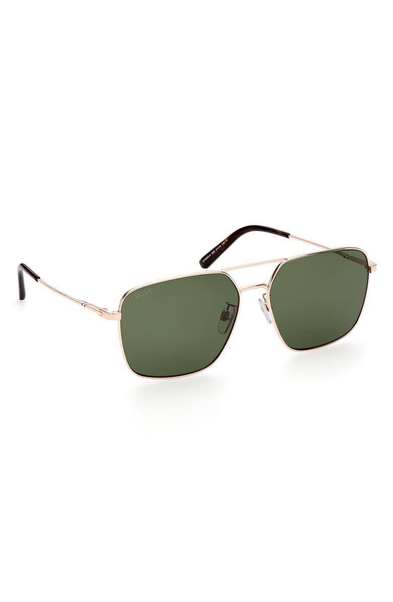 Bally 61mm Aviator Sunglasses, Alternate, color,
