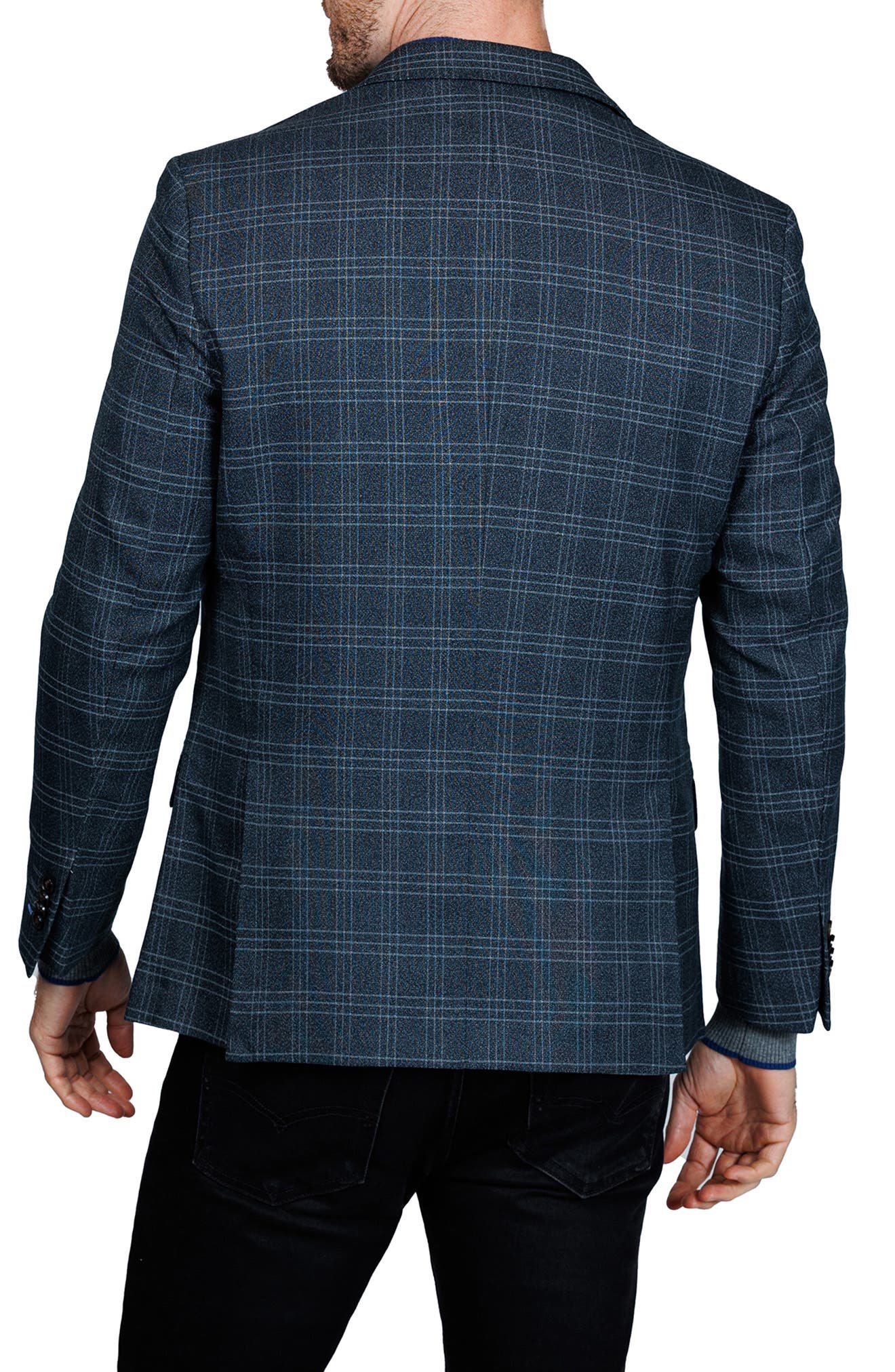 Modern Fit Glen Plaid Melange Sport Coat - image 4