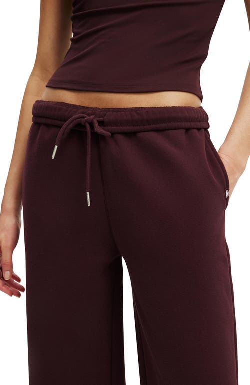 Cotton On Body Active Plush Essential Straight Leg Sweatpant In Purple
