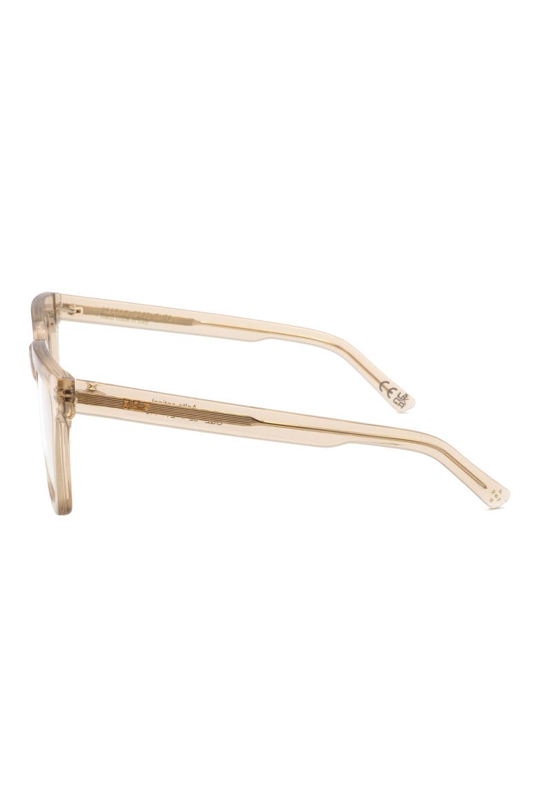 58mm Square Optical Glasses, Alternate, color, BEIGE