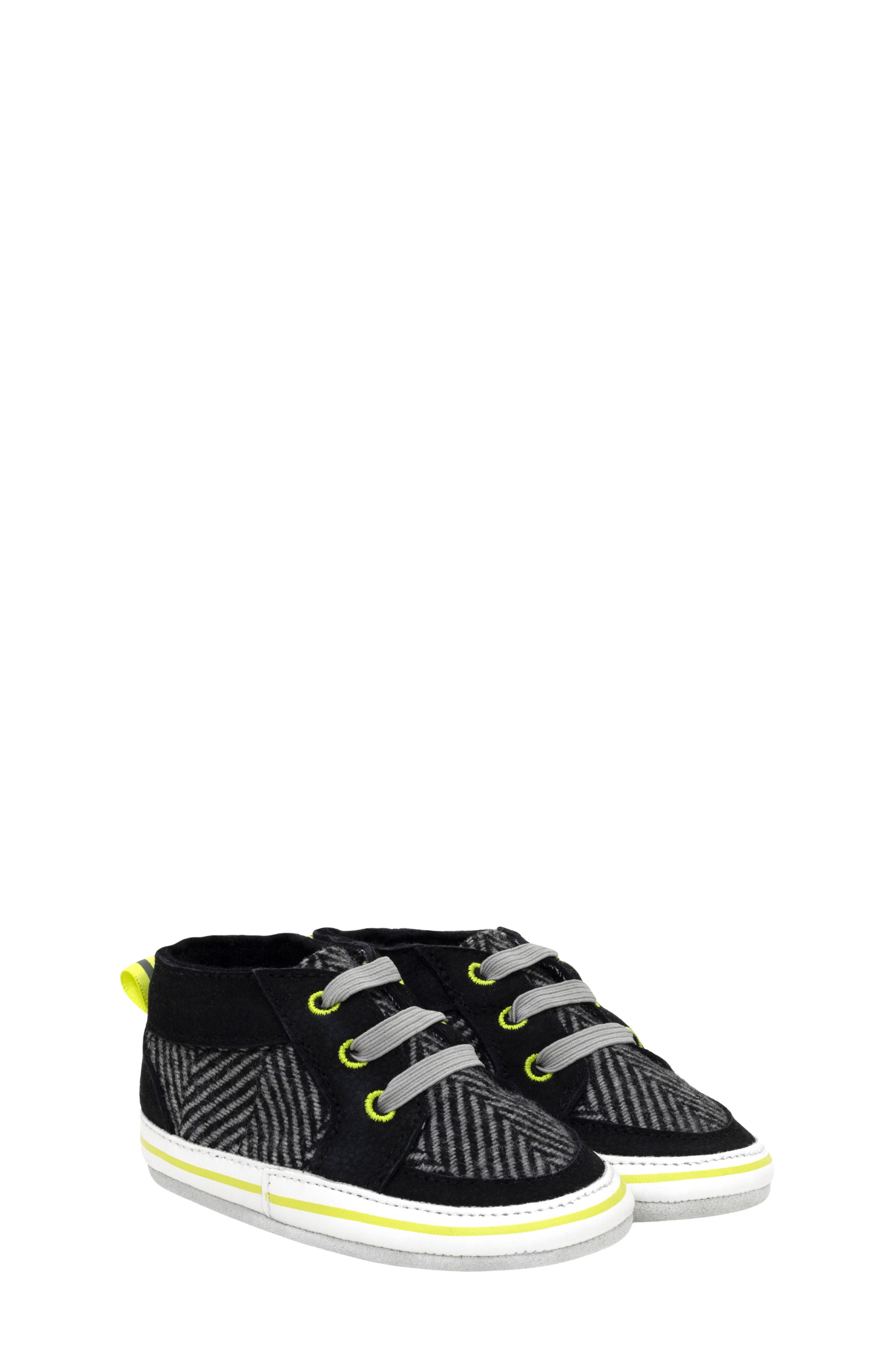 Kids' Julian Leather Sneaker, Main, color, BLACK