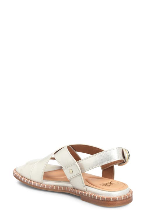 Söfft Nadia Slingback Sandal In Light Metallic Platino