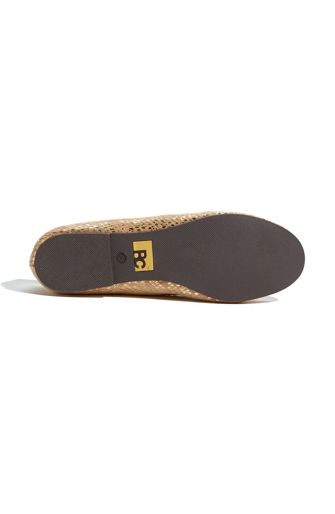 'Limousine' Metallic Flat, Alternate, color, GOLD METALLIC