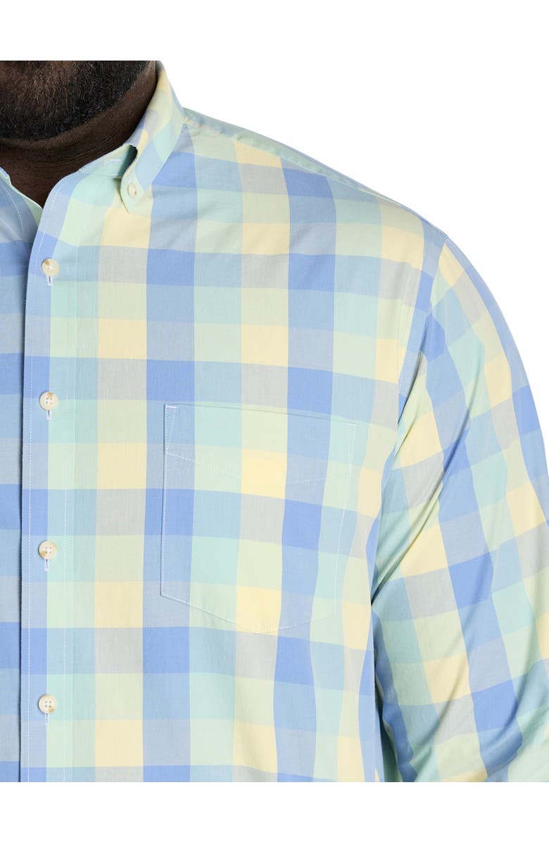 Untuckit Fit by Dxl Big & Tall Vintage-Washed Stratford Sport Shirt, Alternate, color, Yellow