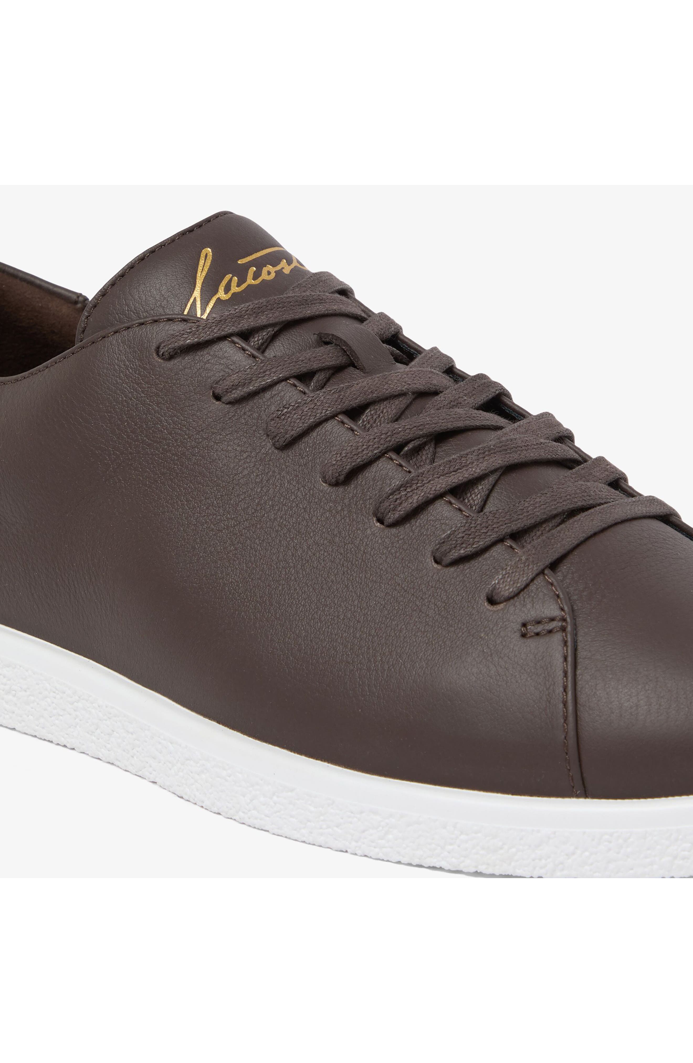 Linecourt Low Top Sneaker, Alternate, color, DARK BROWN/ WHITE