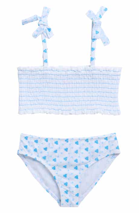 Miken Swim Kids' Smocked Two-Piece Swimsuit