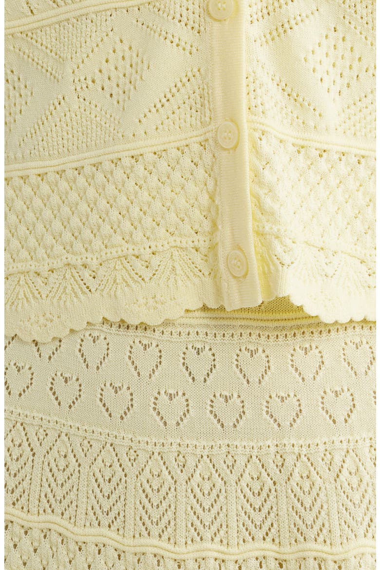 Brigette Pointelle Cardigan, Alternate, color, SUGAR DAISY