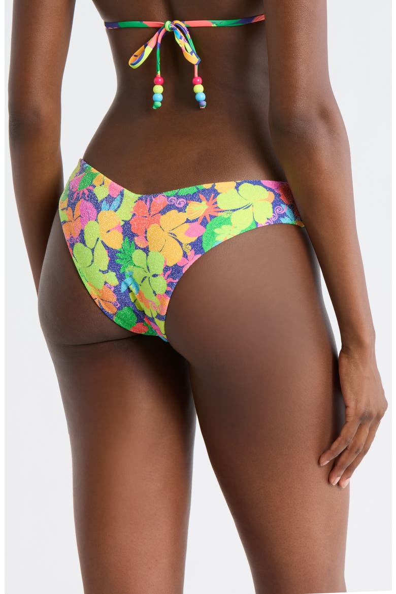 V-Cut Bikini Bottoms, Alternate, color, NEON SUNSET