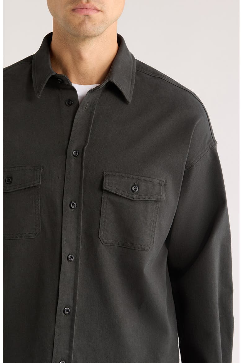Shigoto Button-Up Shirt, Alternate, color, GREY GREEN