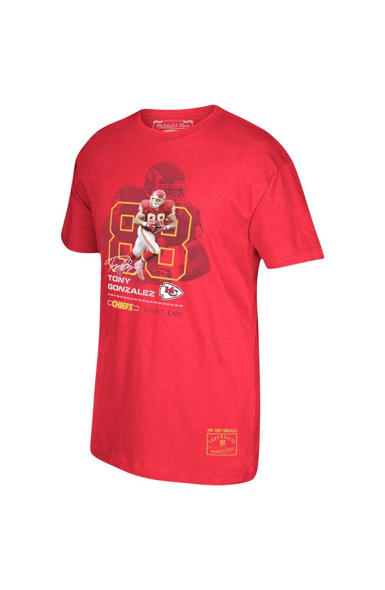Mitchell & Ness Men's Mitchell & Ness Tony Gonzalez Red Kansas City Chiefs Retired Player Graphic T-Shirt, Alternate, color, Red