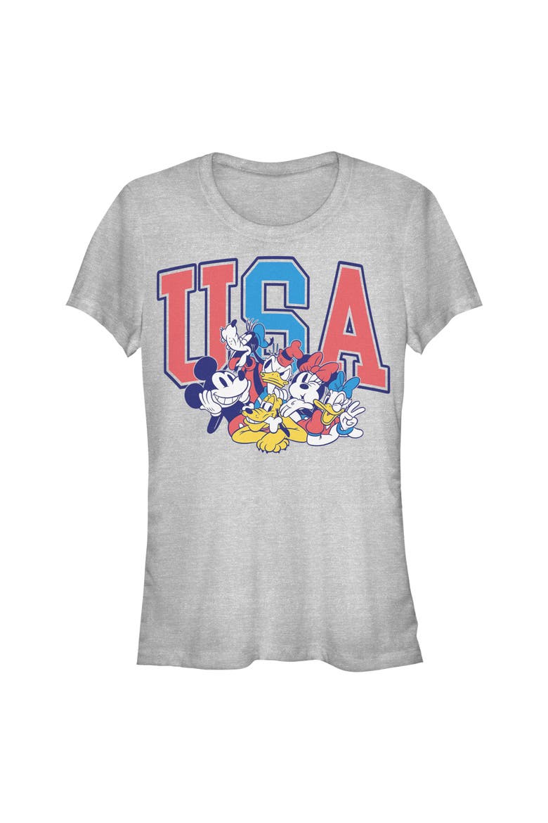 Junior's The Best American Friends Short Sleeve Graphic T-Shirt, Alternate, color, Athletic Heather
