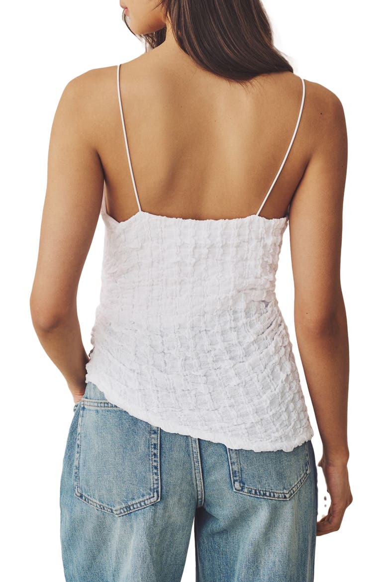 Textured Cotton Blend Tank, Alternate, color, WHITE