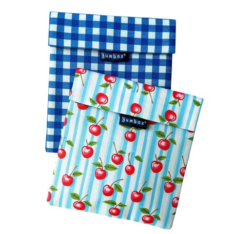 Reusable Sandwich Bags Insulated, Washable, Eco-Friendly Fabric Pouches for Snacks, Wraps & Lunches (Set of 2)