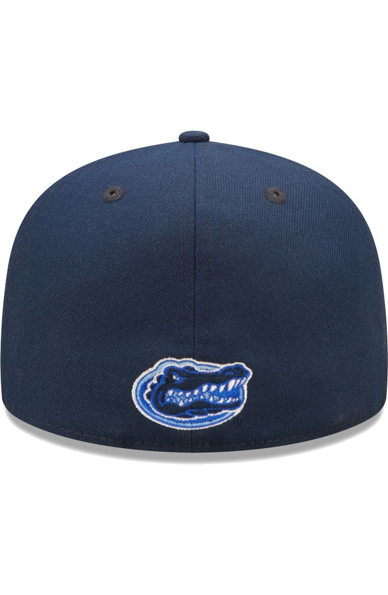 New Era Men's New Era Navy Florida Gators Bright Undervisor 59FIFTY Fitted Hat, Alternate, color, 