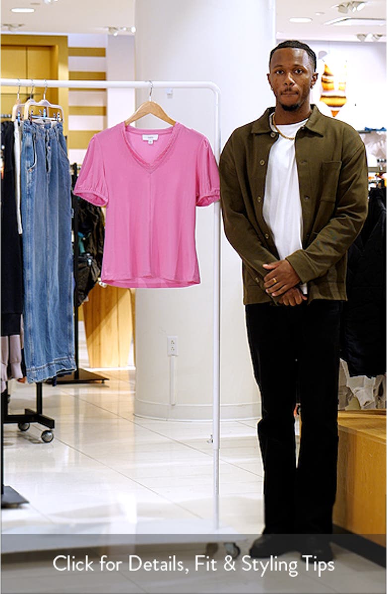 Scallop Puff Sleeve Top, sales video thumbnail