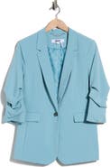 DKNY Ruched Sleeve Blazer