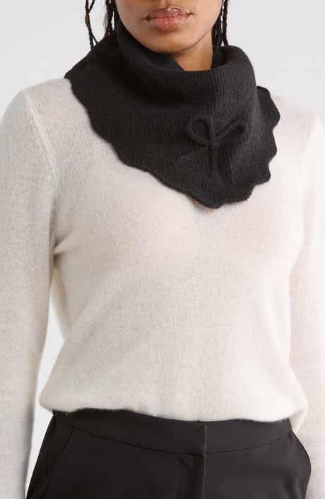 Scalloped Edge Triangle Scarf