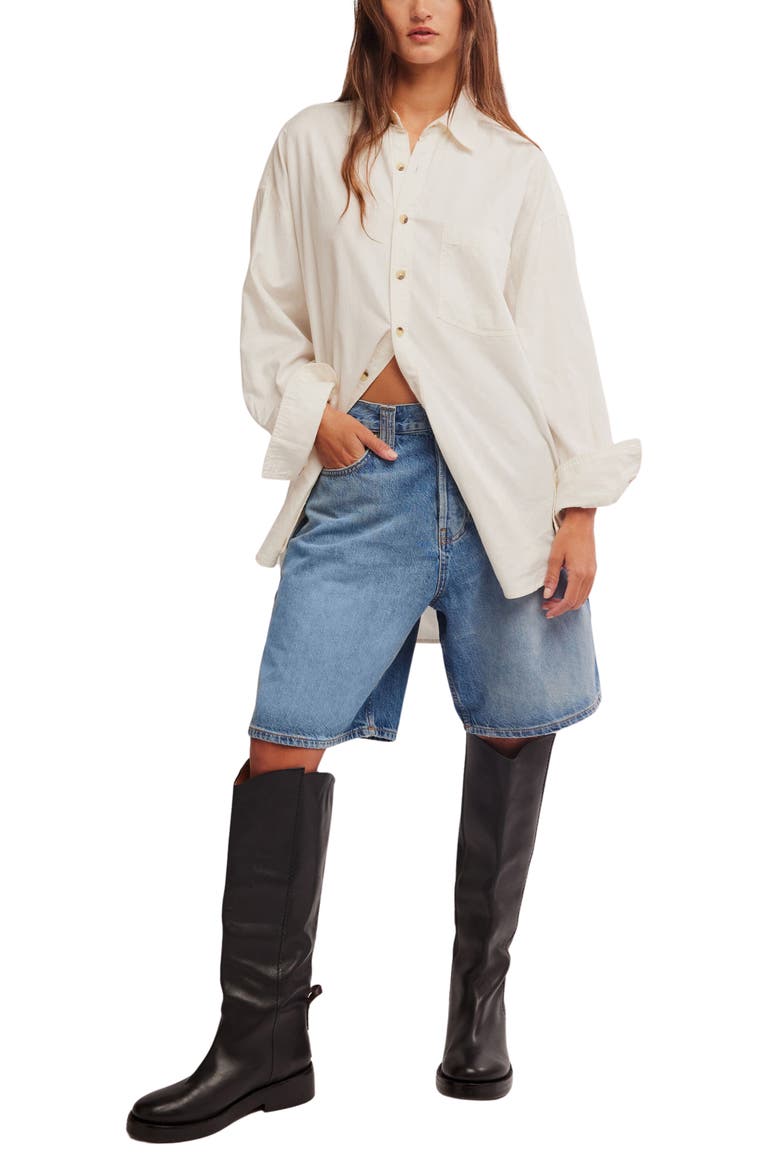Montana Denim Mid Rise Bermuda Shorts, Alternate, color, HAVEN