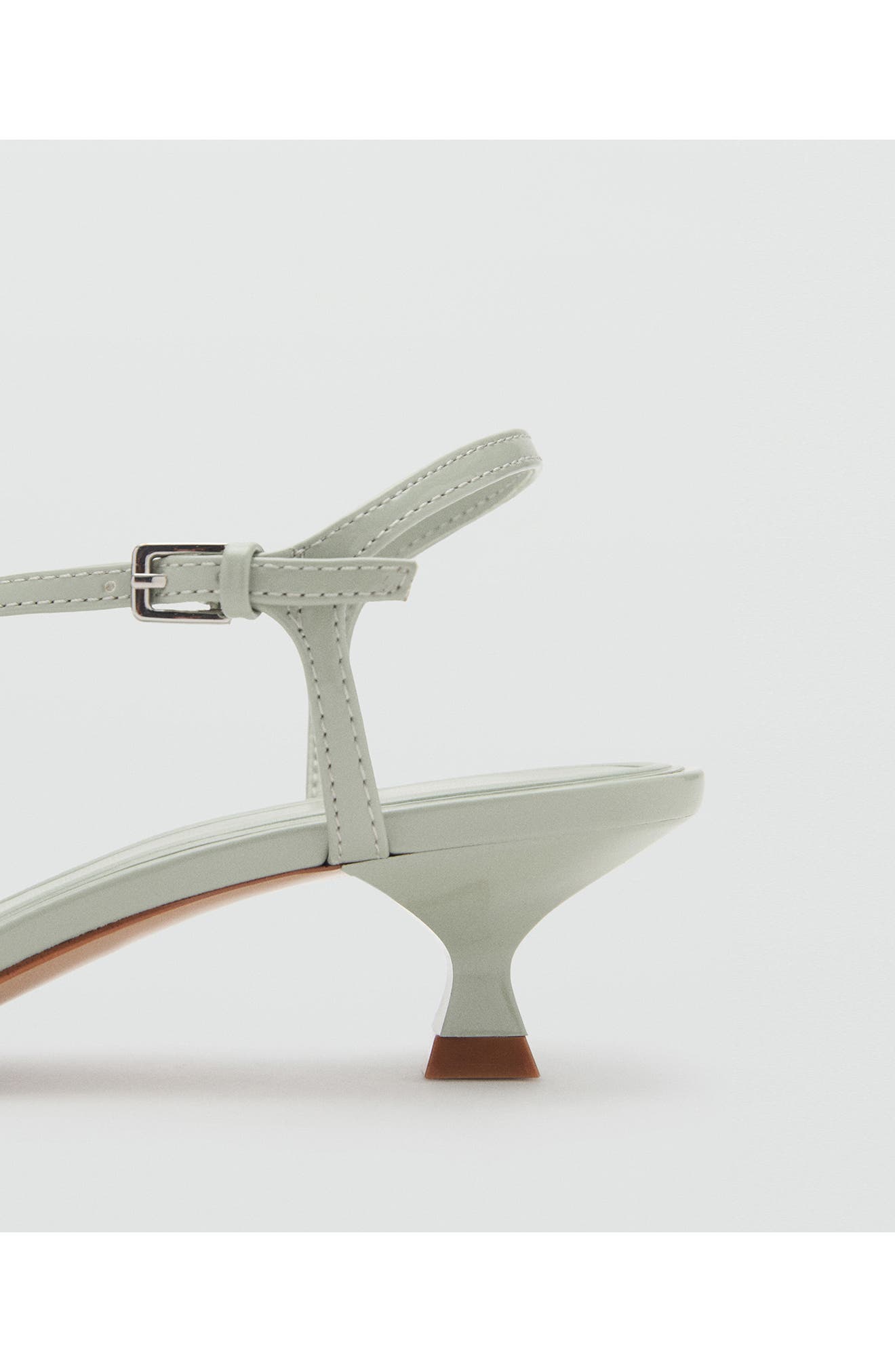 MANGO T-Strap Sandal, Alternate, color, Pastel Green