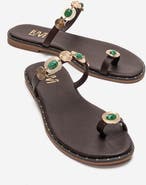 Forever & Always Shoes Martinez Leather Thong Sandal