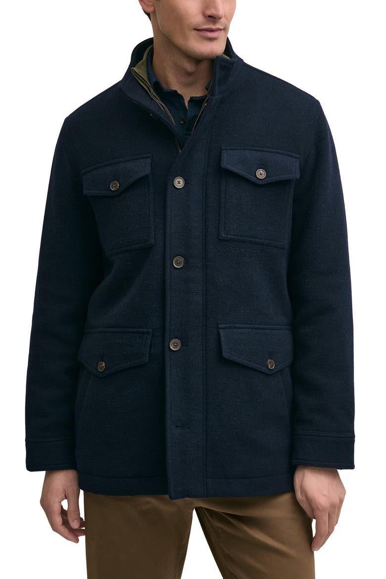 Shirt Jacket, Main, color, NAVY BLAZER