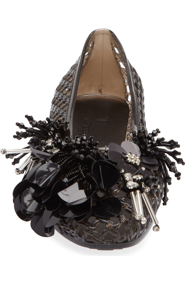 HEAVENLY JELLY Glam Jelly Ballet Flat, Alternate, color, Black