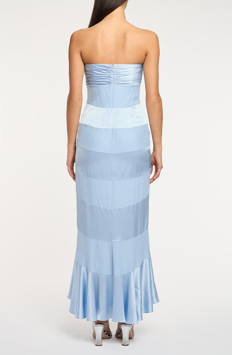 Cinq à Sept Cadilyn Strapless Silk Mermaid Dress, Alternate, color, Cornflower