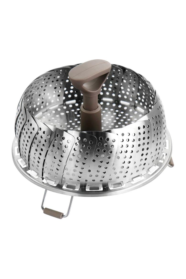 Stainless Steel Telescopic Folding Steamer Insert, Alternate, color, Silver