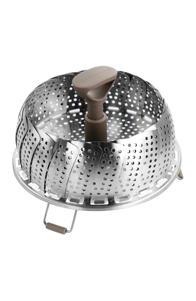 MARTHA STEWART Richburn Stainless Steel Telescopic Folding Steamer Insert, Alternate, color, Silver