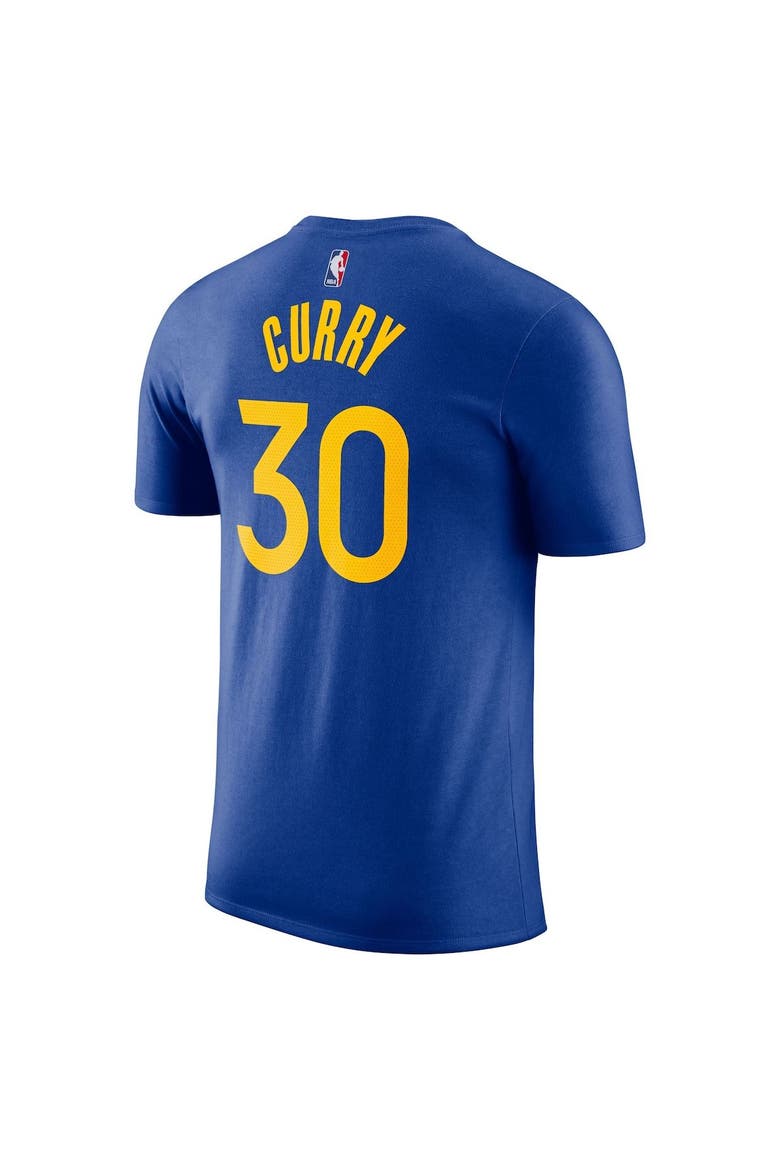 Men's Nike Stephen Curry Royal Golden State Warriors Icon 2022/23 Name & Number T-Shirt, Alternate, color, Royal