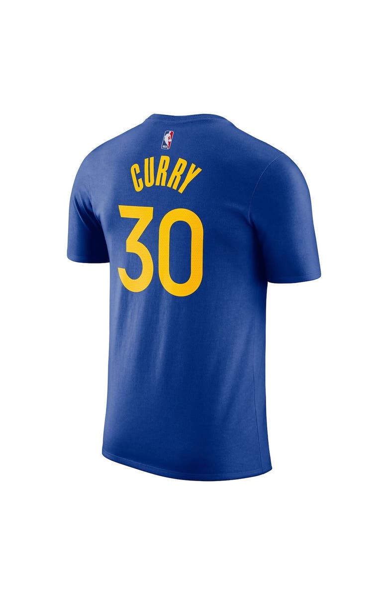 Nike Men's Nike Stephen Curry Royal Golden State Warriors Icon 2022/23 Name & Number T-Shirt, Alternate, color, Royal