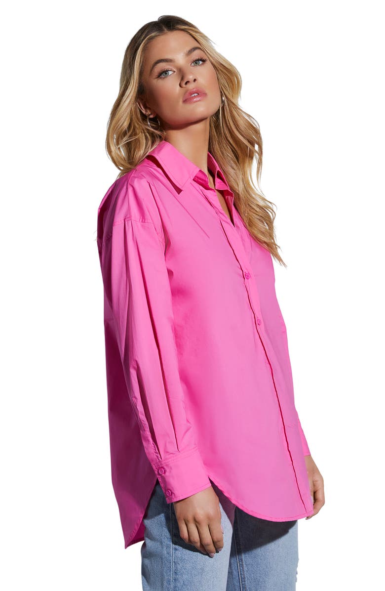 VICI Collection Infinity Cotton Button-Up Shirt, Alternate, color, 