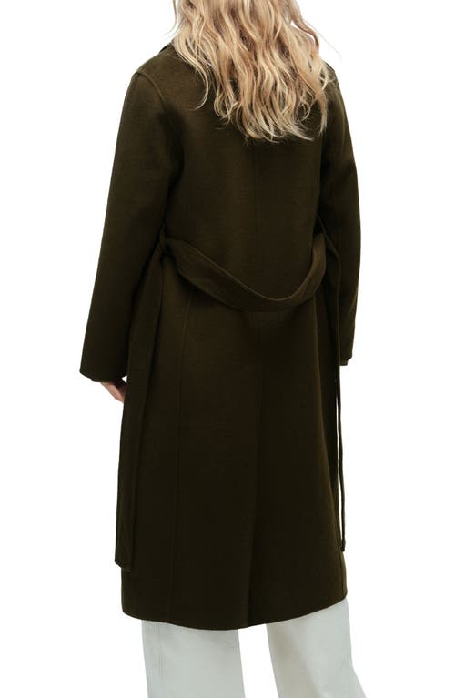 MANGO MANGO WOOL BLEND OVERSIZE LONGLINE COAT