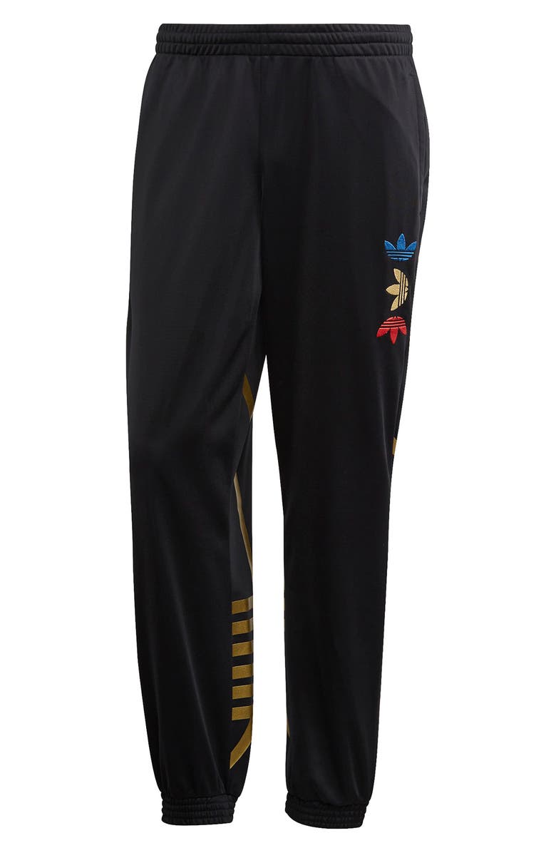 adidas Metallic Trefoil Track Pants, Alternate, color,