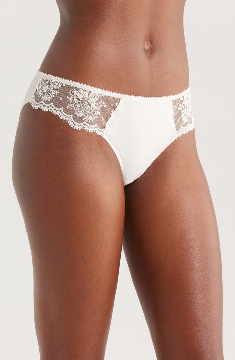 Simone Perele Intrigue Embroidered Bikini, Alternate, color, 