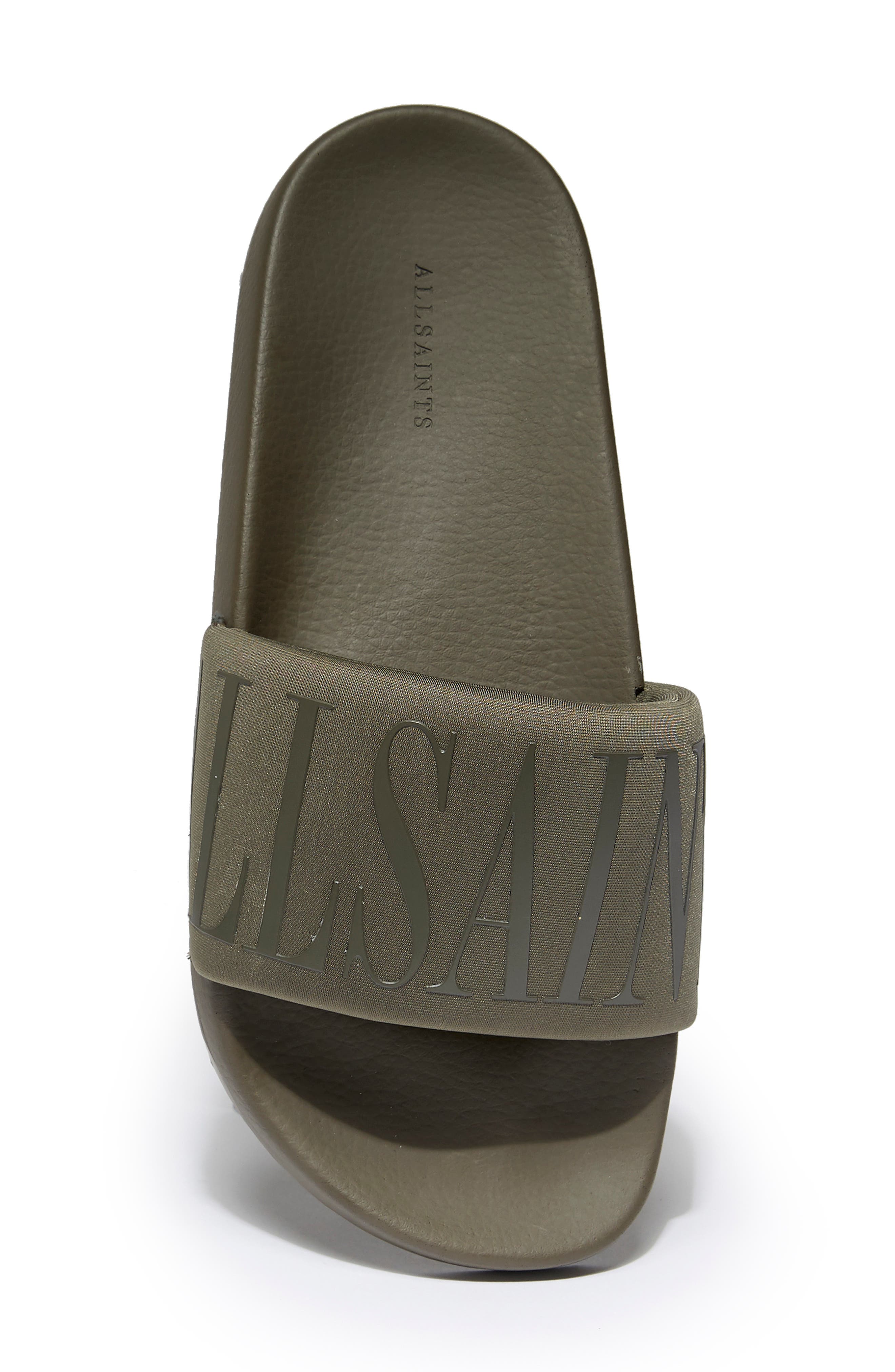 Signet Transfer Slide Sandal, Alternate, color, KHAKI