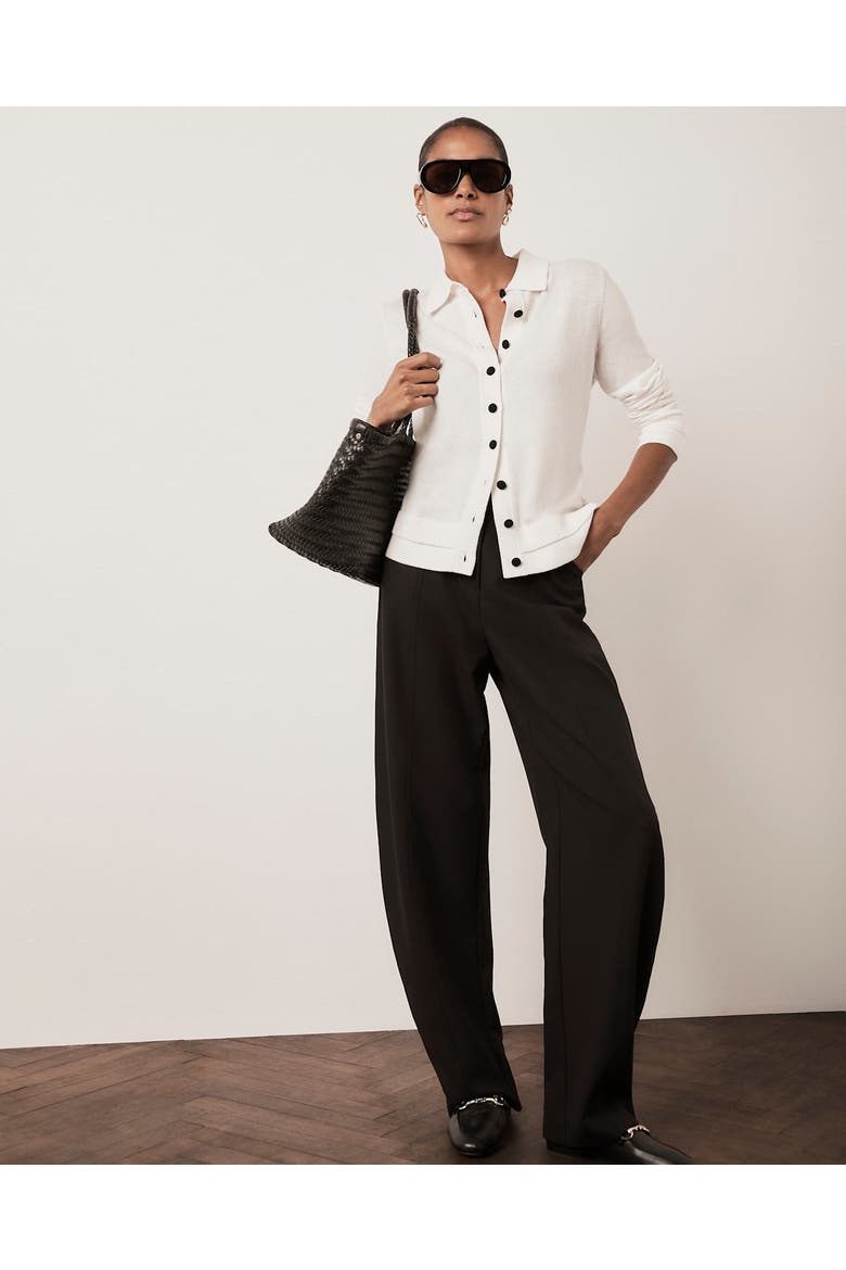Cotton Blend Layered Top, Alternate, color, Cream